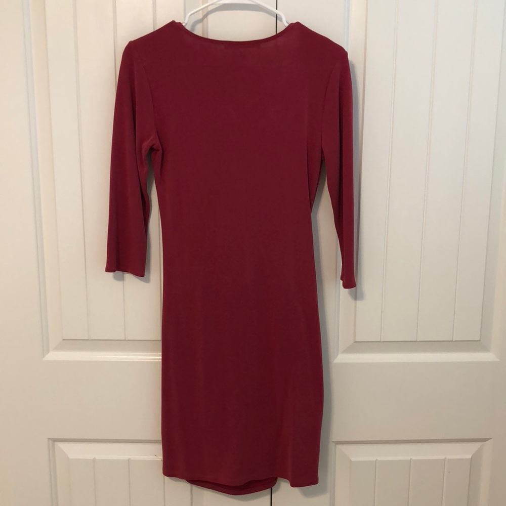 ABERCROMBIE & FITCH LONG SLEEVE KNOT FRONT DRESS - Picture 5 of 7